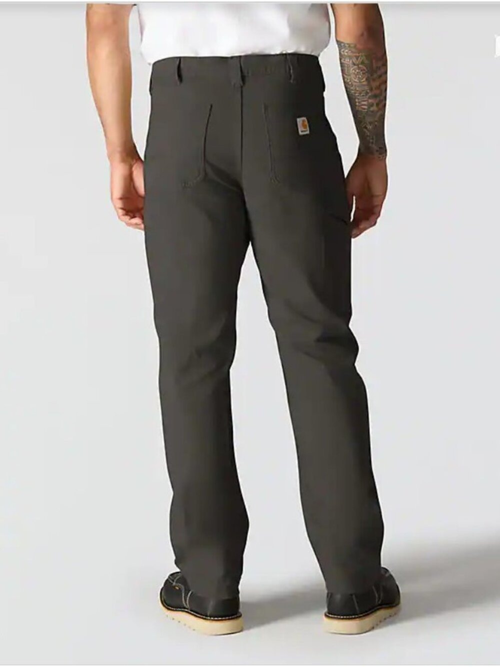 Carhartt Men's Relaxed Straight Rigby Canvas Brown/Green Chinos Size 40x30